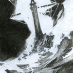 escape, suspense, vincent price, three skeleton key, drawing, ink, ship, lighthouse, horror, old time radio